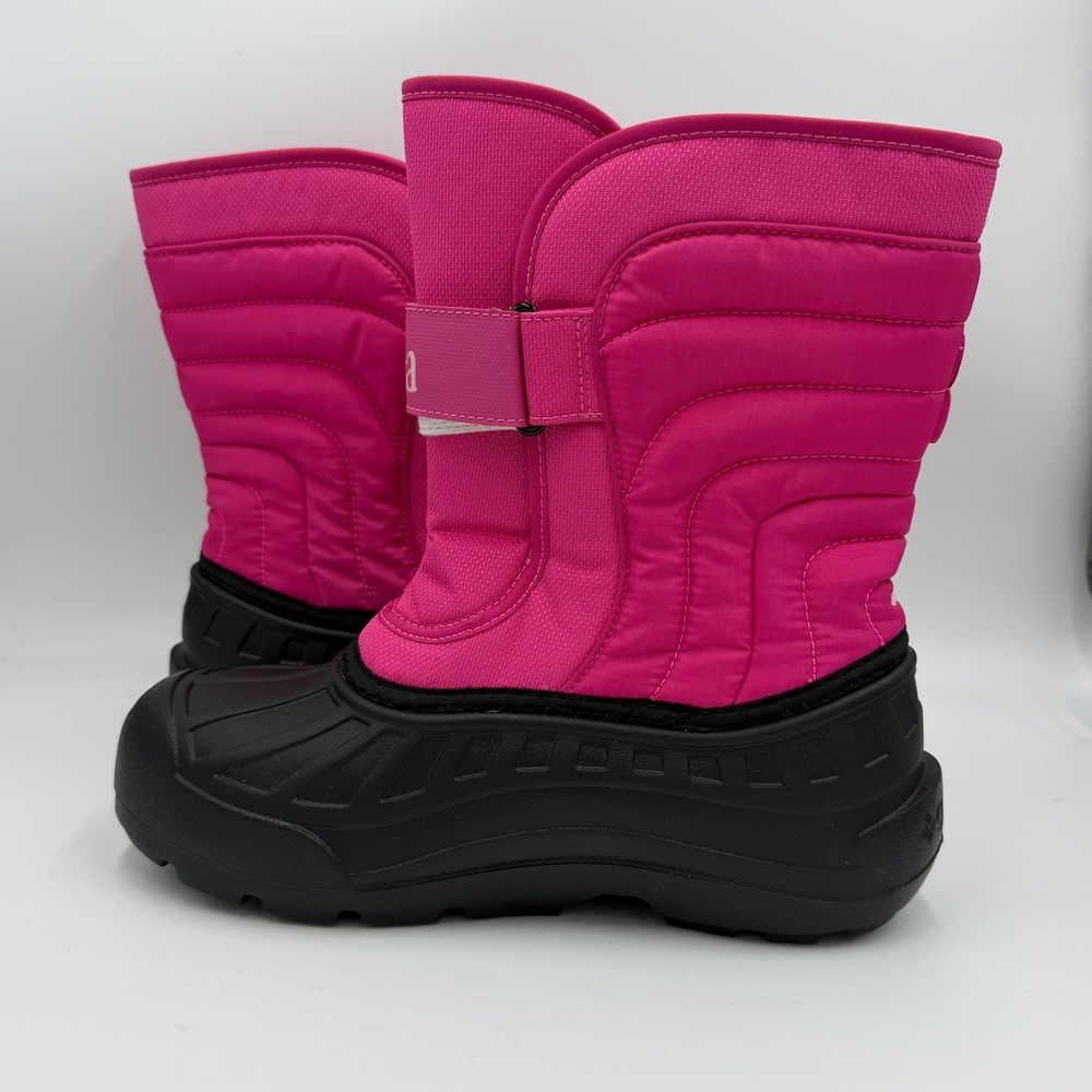 NEW Columbia Powderbug Snowlite Strap Winter Boots Pink BY6077-695 Youth Size 7 - Picture 6 of 10